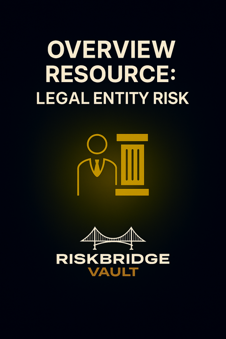 PDF Cover Art - Legal Entity Risk